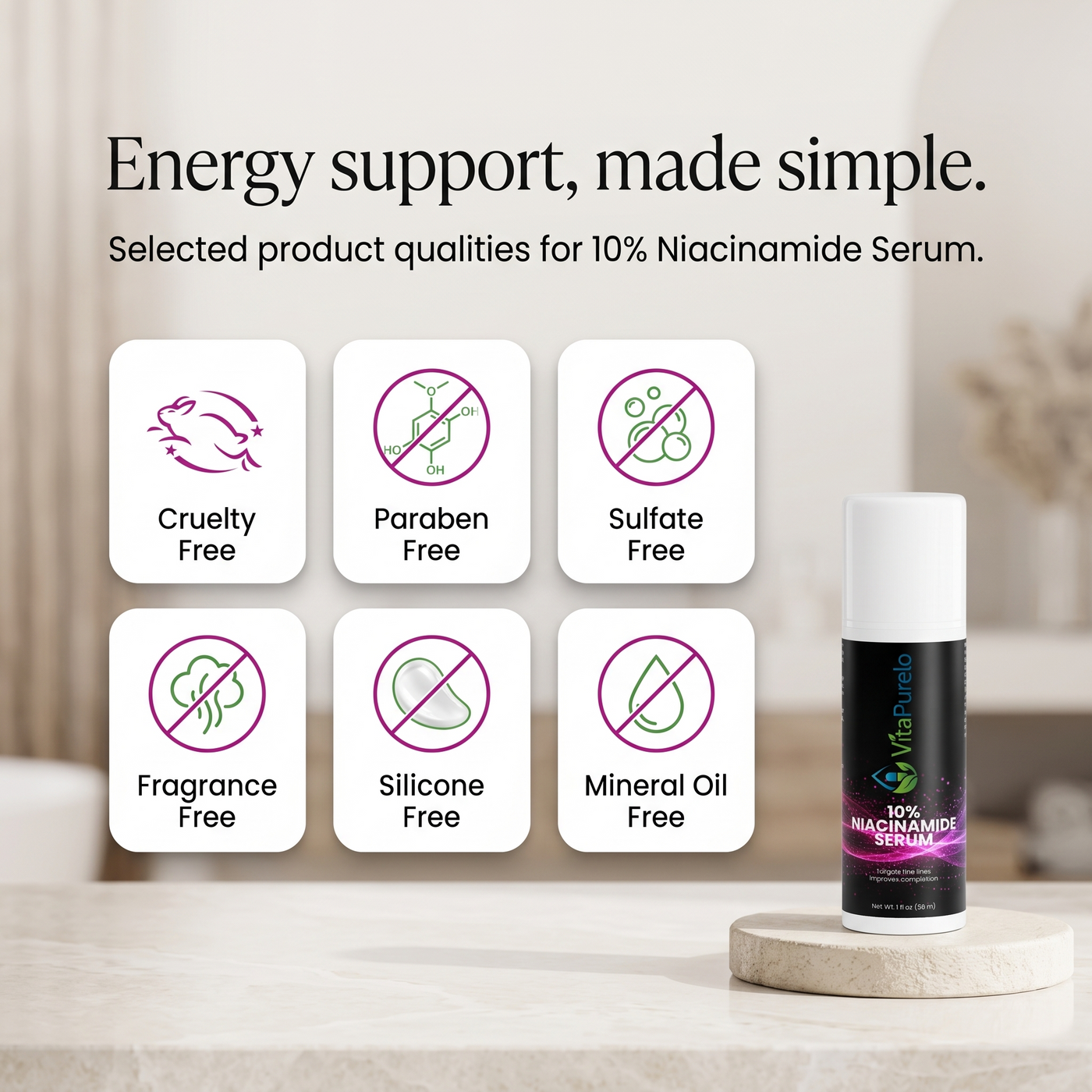 [UGC] 10% Niacinamide Serum — Icons / Badges
