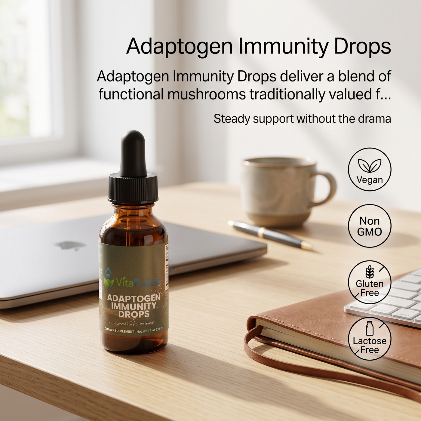 [UGC] Adaptogen Immunity Drops — Product + Context