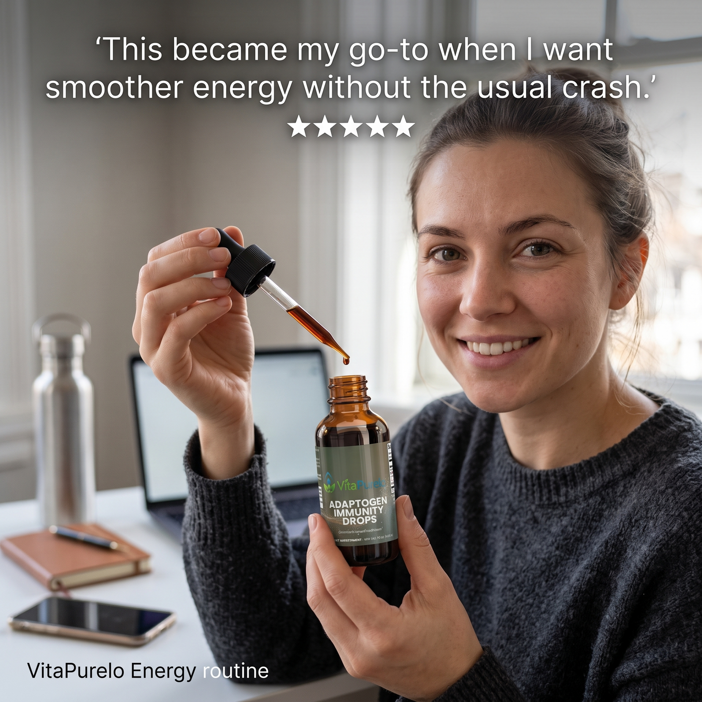 [UGC] Adaptogen Immunity Drops — Testimonial / Review