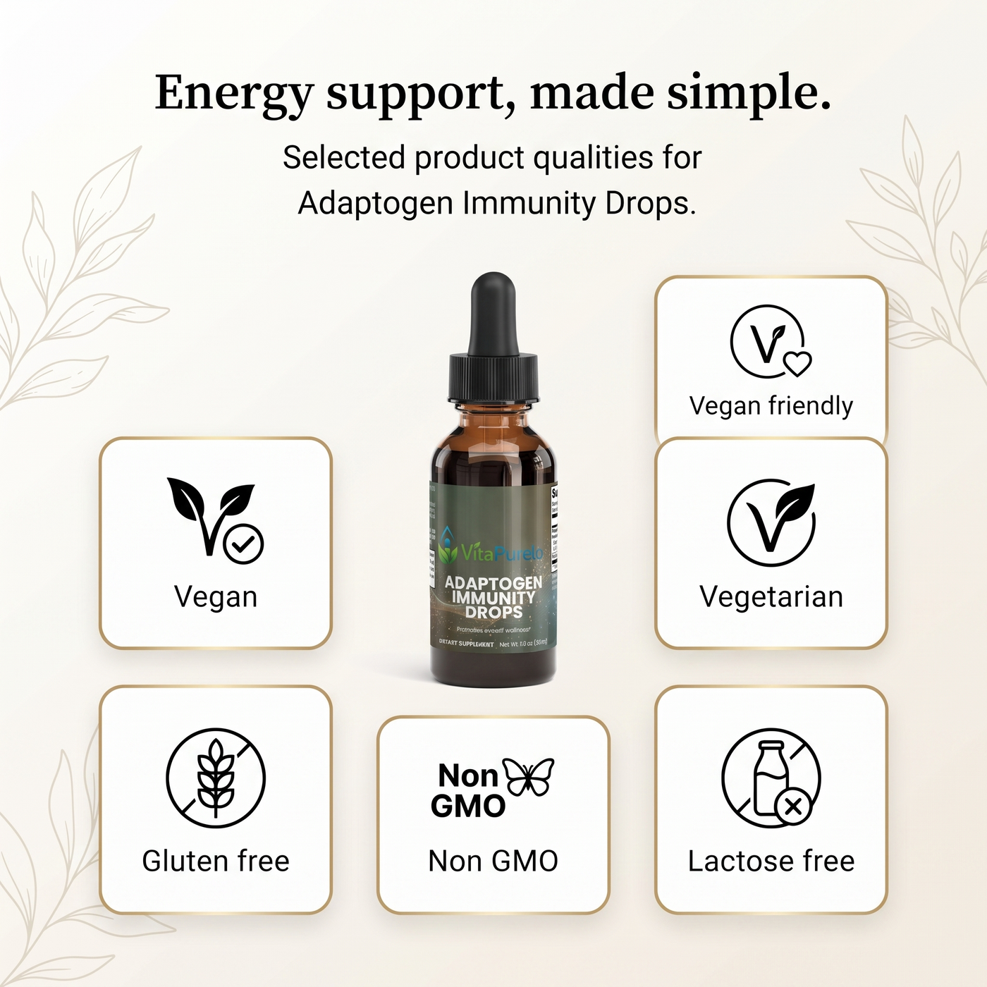 [UGC] Adaptogen Immunity Drops — Icons / Badges