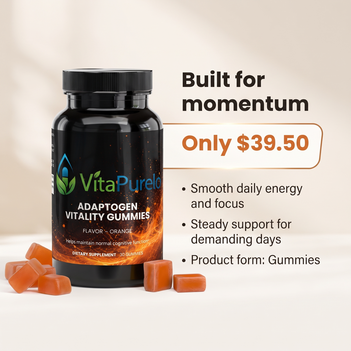 [UGC] Adaptogen Vitality Gummies — Value / Price