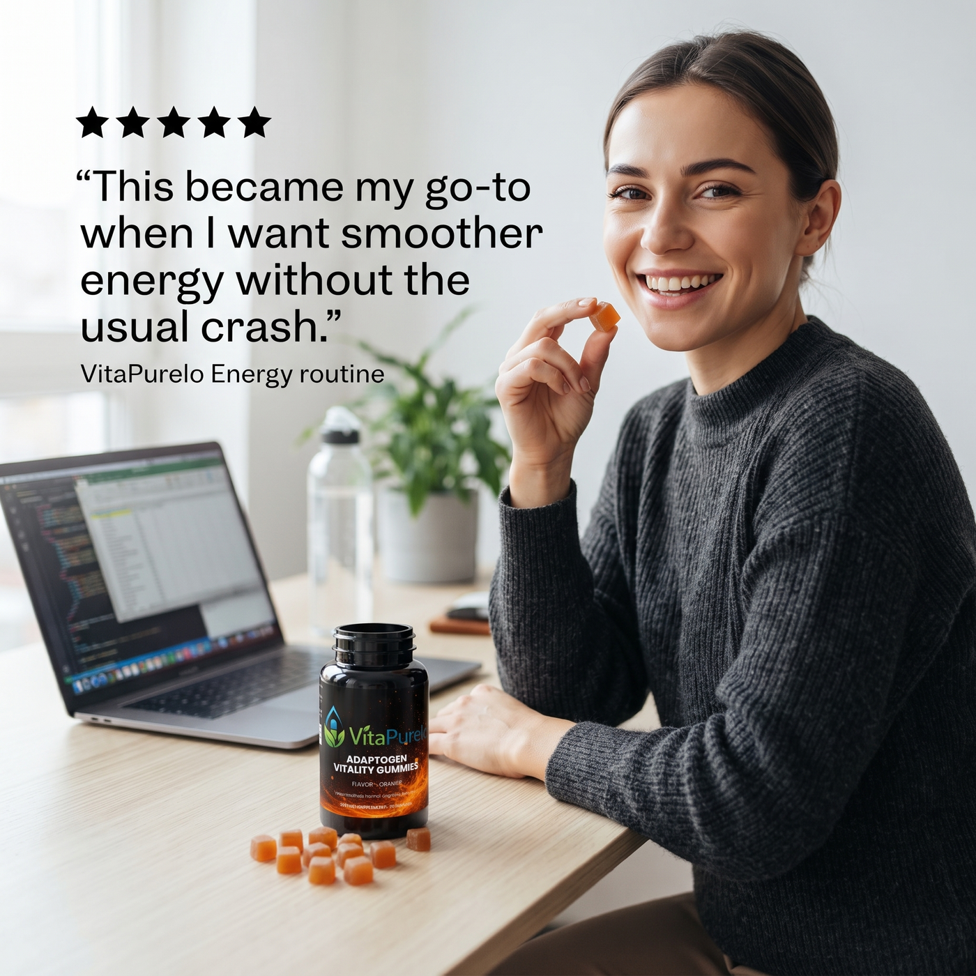[UGC] Adaptogen Vitality Gummies — Testimonial / Review