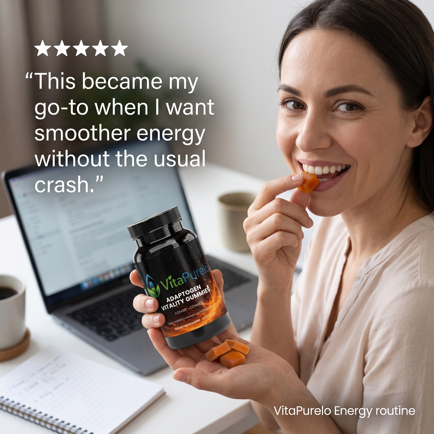 [UGC] Adaptogen Vitality Gummies — Testimonial / Review