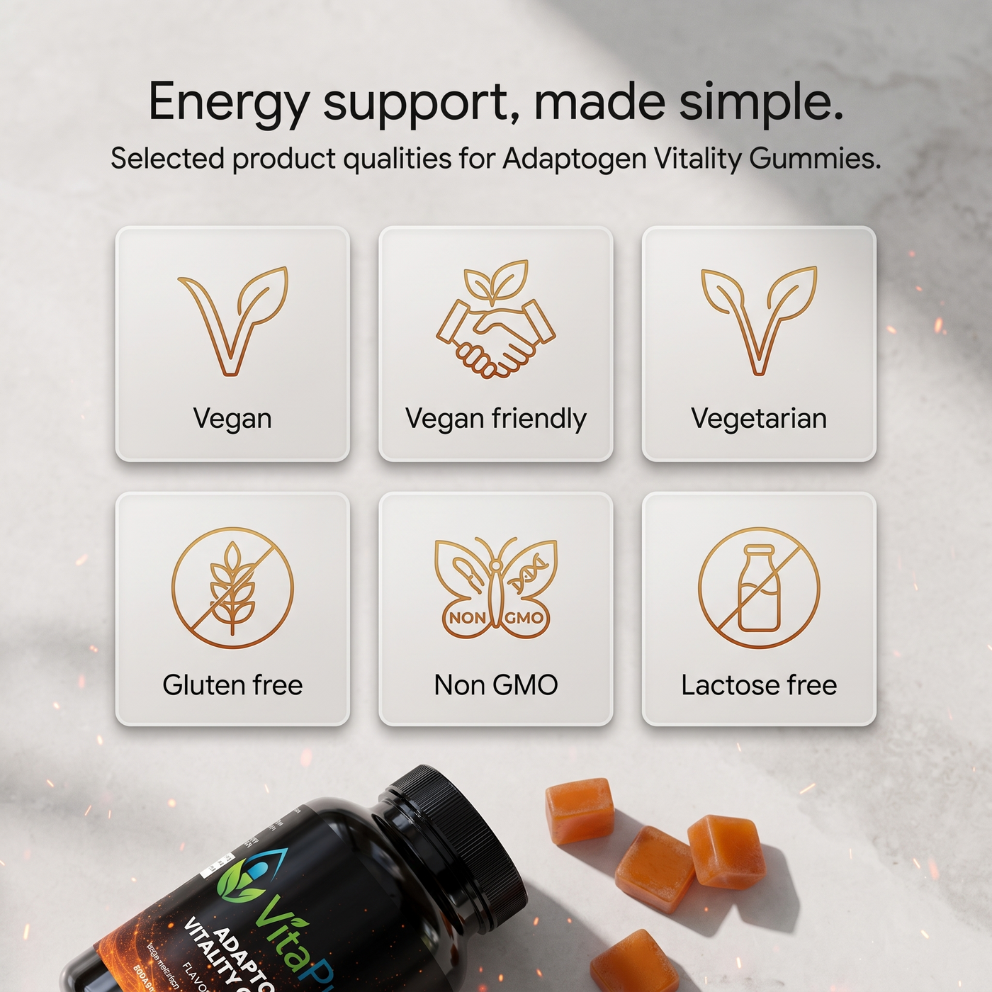 [UGC] Adaptogen Vitality Gummies — Icons / Badges