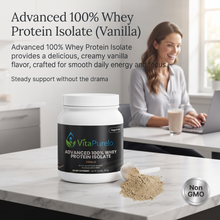 [UGC] Advanced 100% Whey Protein Isolate (Vanilla) — Product + Context