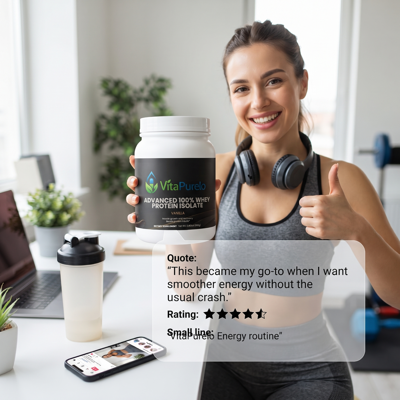 [UGC] Advanced 100% Whey Protein Isolate (Vanilla) — Testimonial / Review
