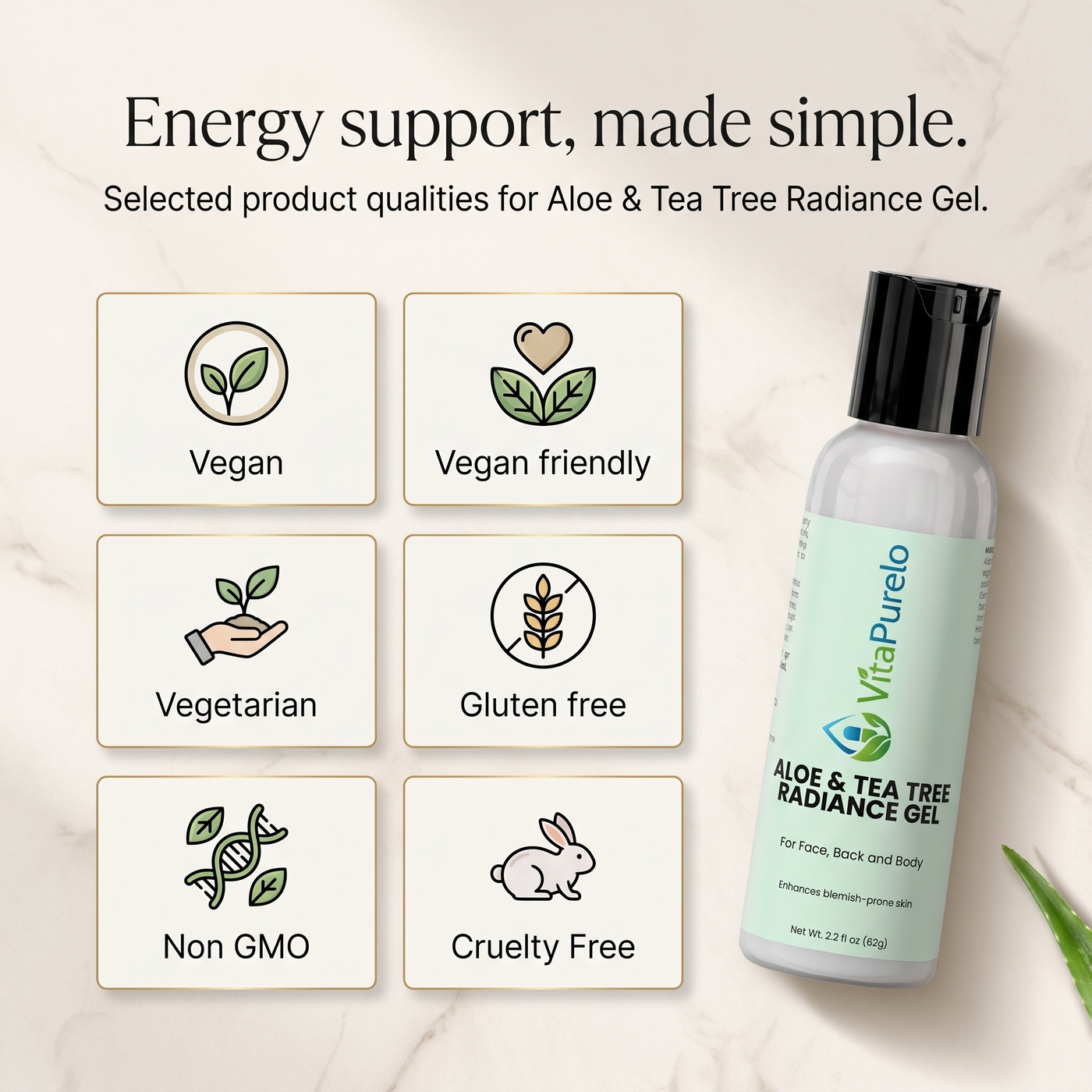 [UGC] Aloe & Tea Tree Radiance Gel — Icons / Badges