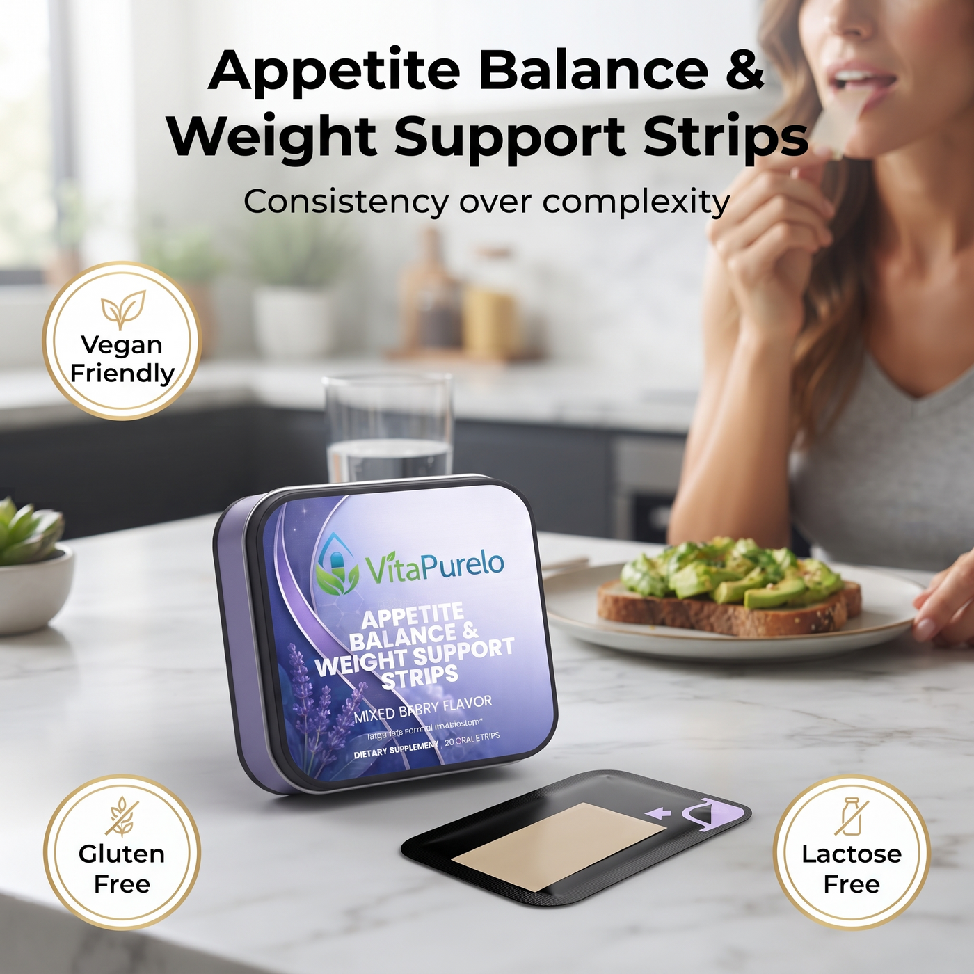 [UGC] Appetite Balance & Weight Support Strips — Product + Context