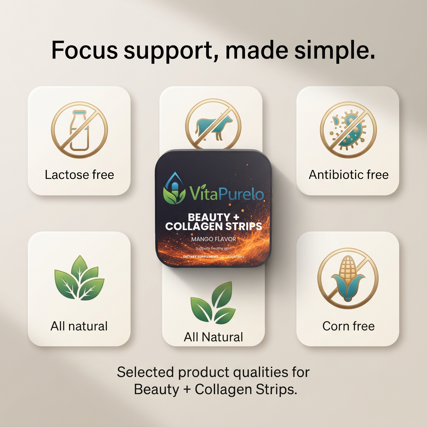 [UGC] Beauty + Collagen Strips — Icons / Badges