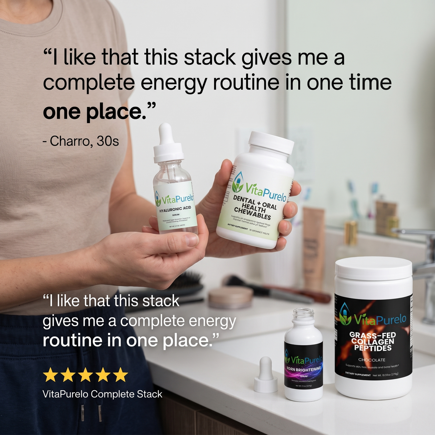 [UGC] Beauty & Skin Complete Stack — Bundle Testimonial / Review