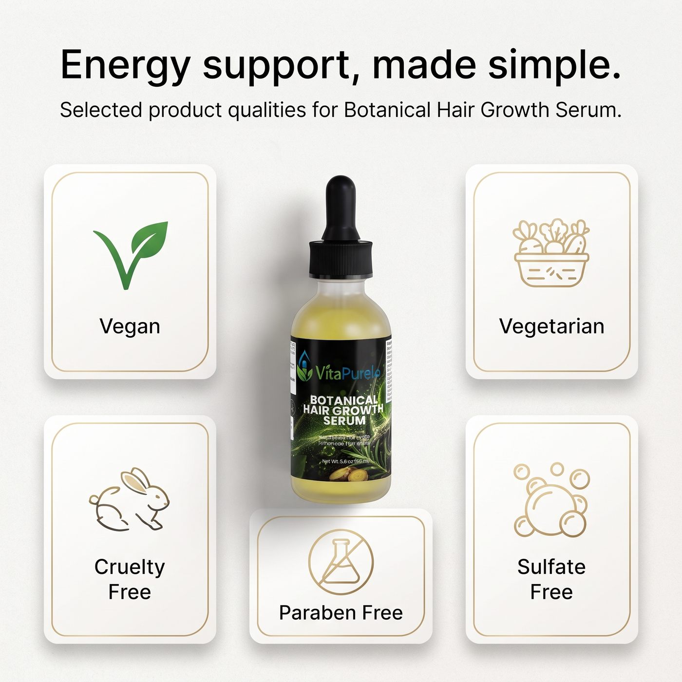 [UGC] Botanical Hair Growth Serum — Icons / Badges