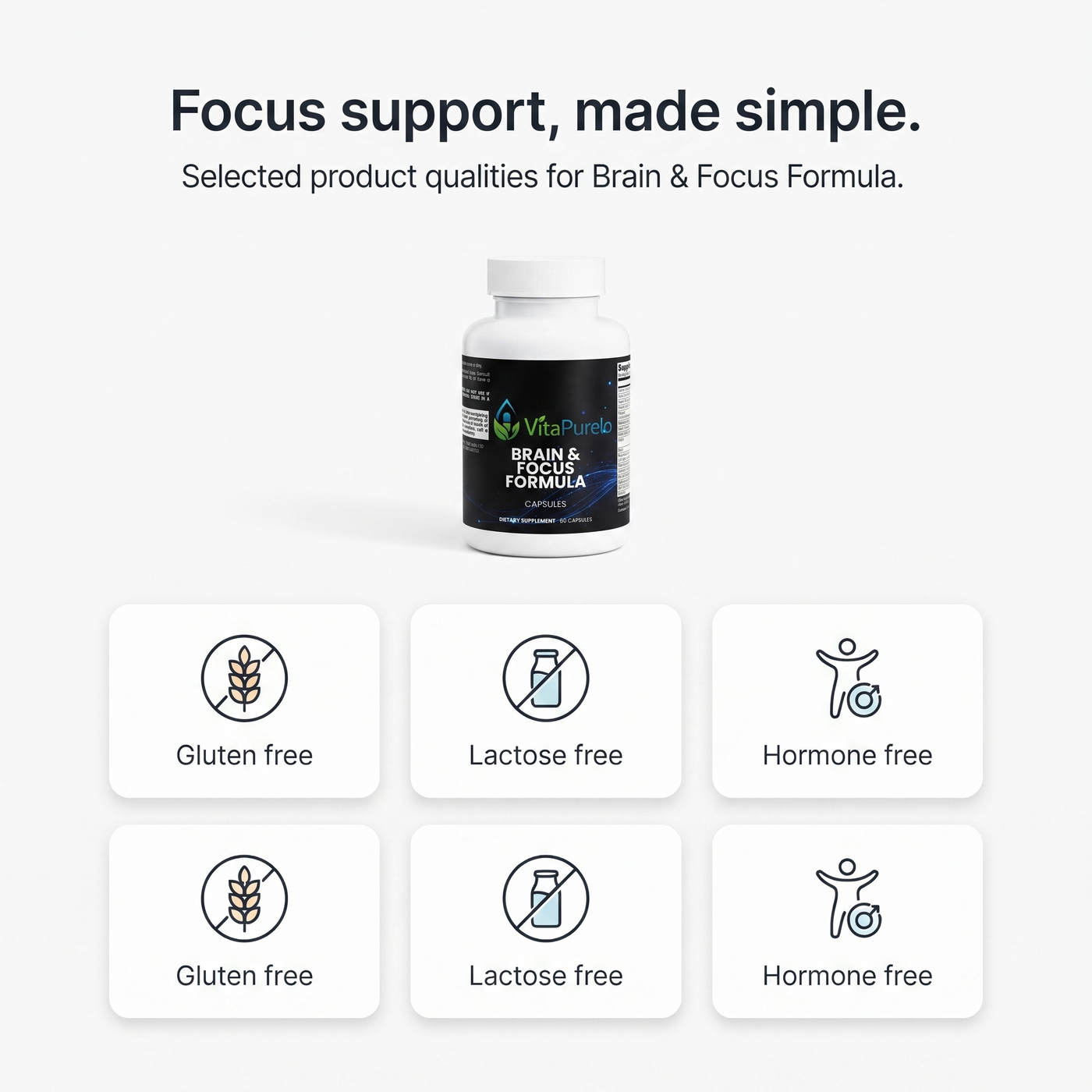 [UGC] Brain & Focus Formula — Icons / Badges
