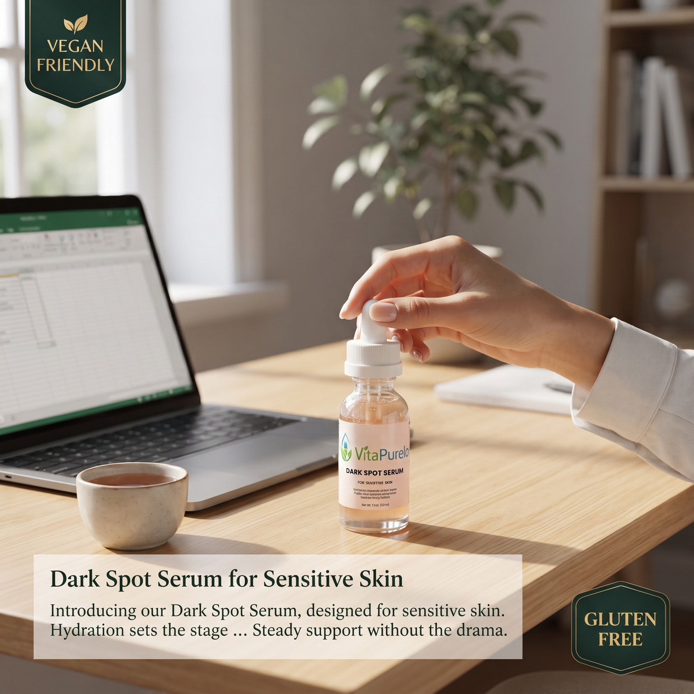 [UGC] Dark Spot Serum for Sensitive Skin — Product + Context