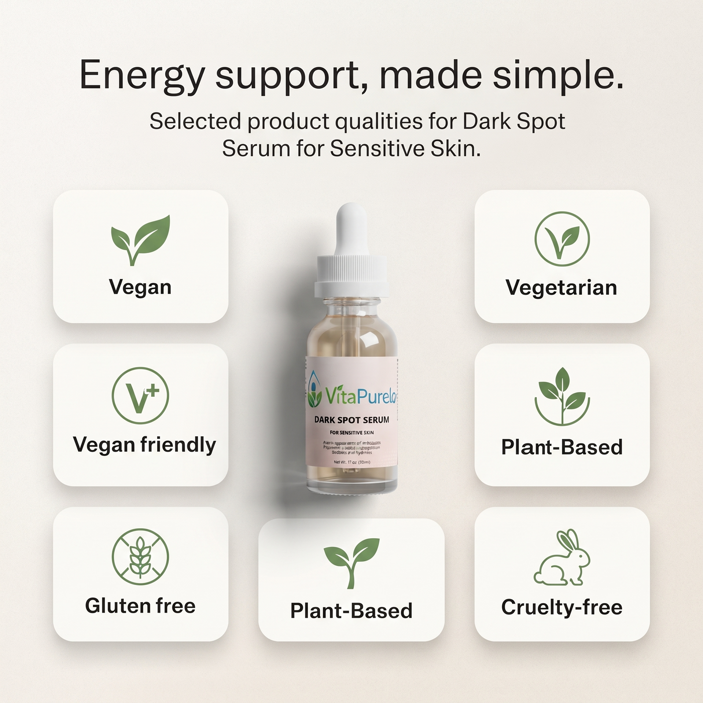 [UGC] Dark Spot Serum for Sensitive Skin — Icons / Badges