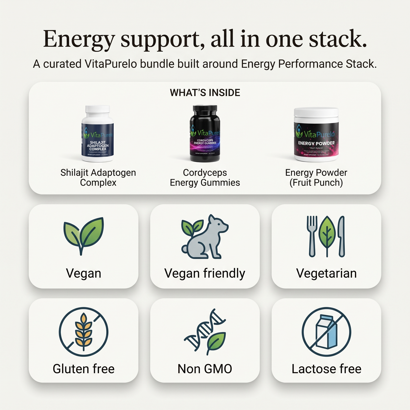 [UGC] Energy Performance Stack — Bundle Icons / Benefits