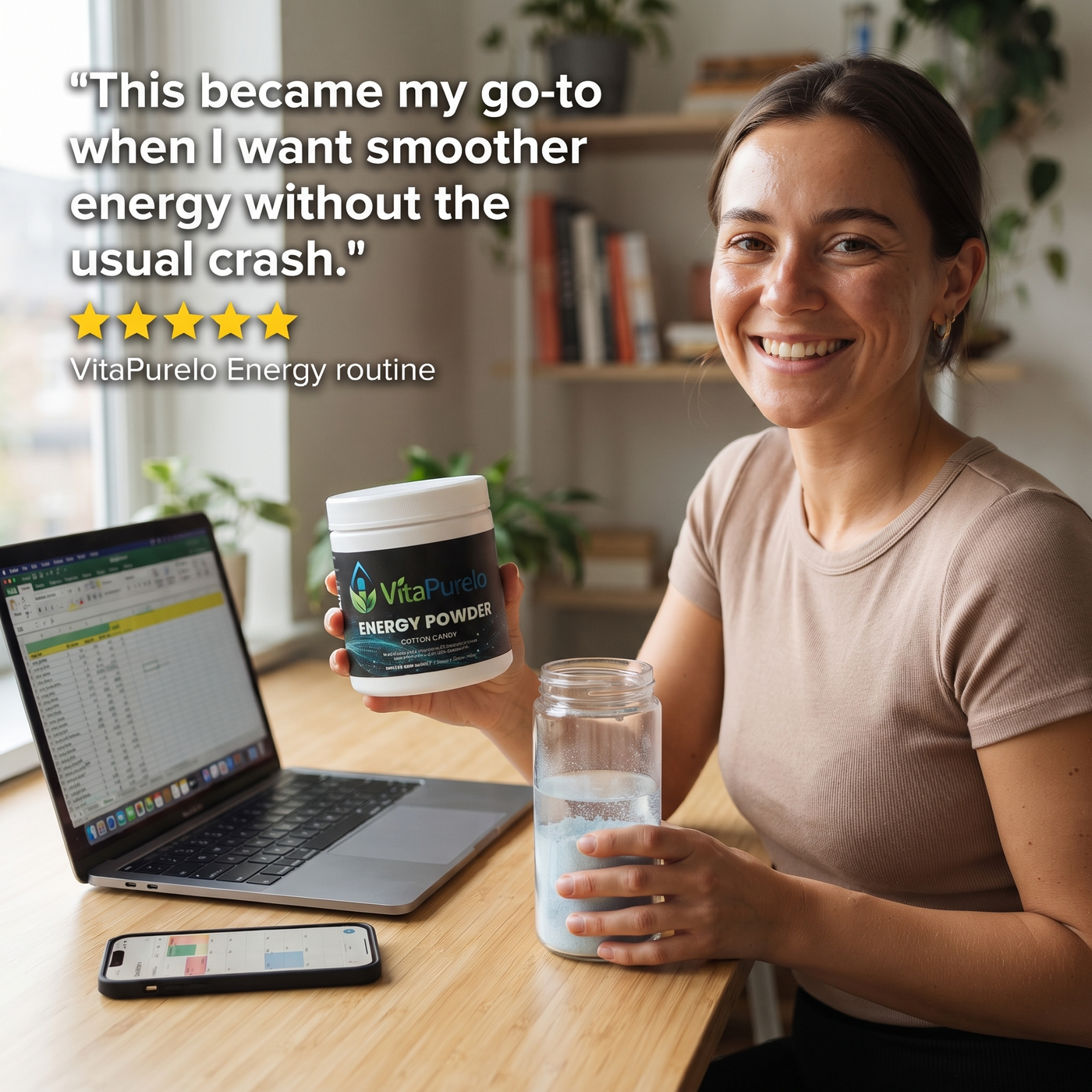 [UGC] Energy Powder (Cotton Candy) — Testimonial / Review