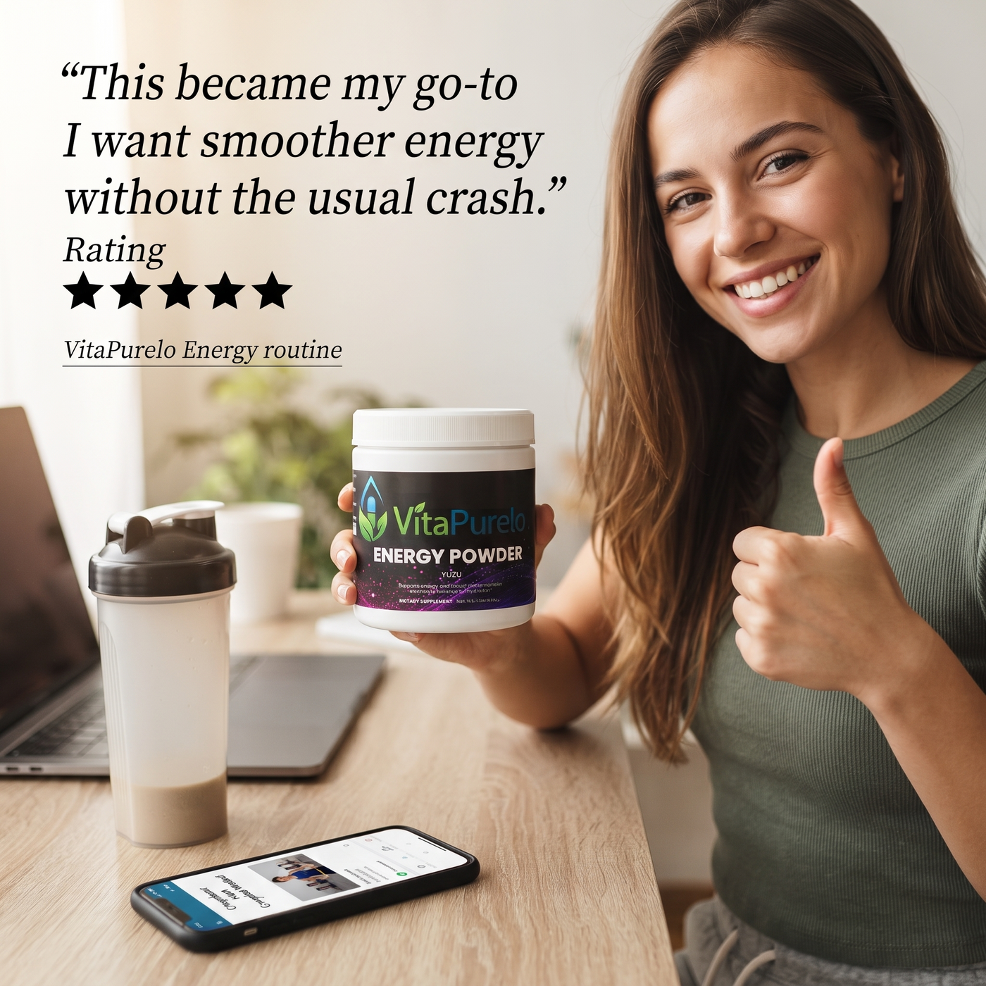 [UGC] Energy Powder (Yuzu Flavor) — Testimonial / Review
