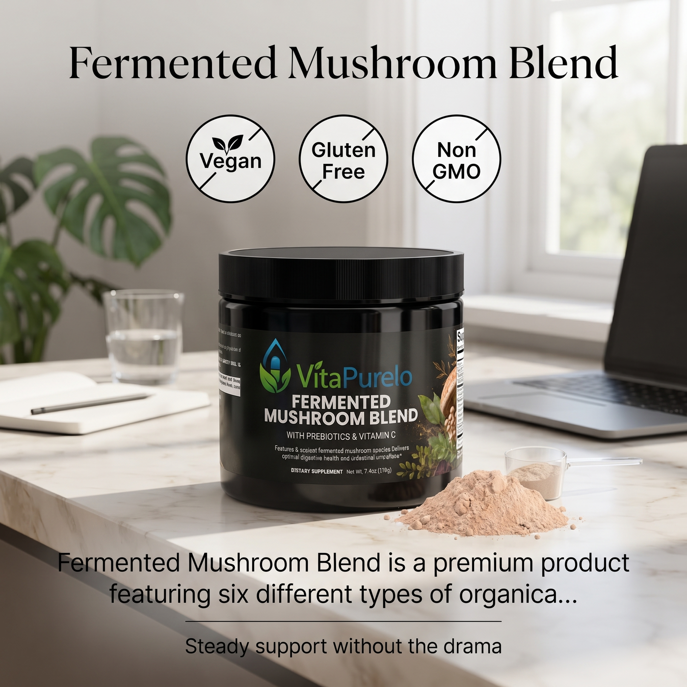 [UGC] Fermented Mushroom Blend — Product + Context
