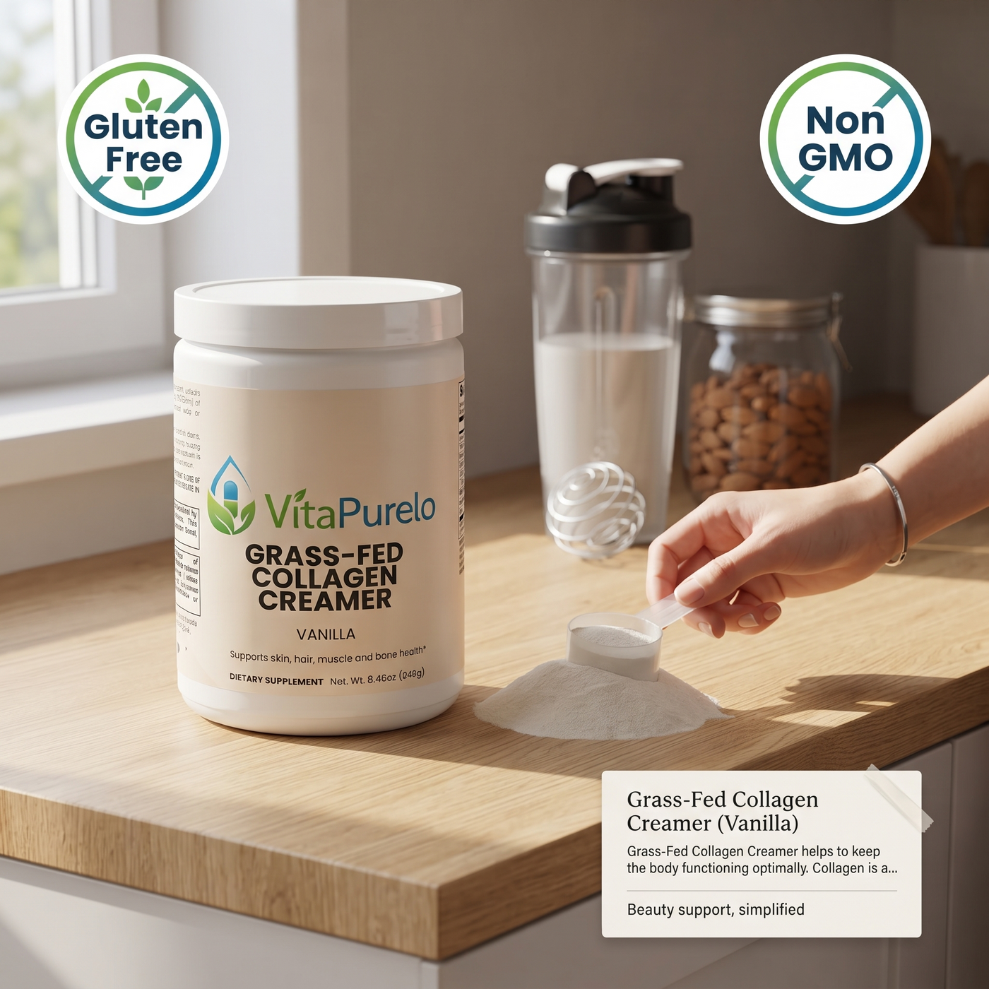 [UGC] Grass-Fed Collagen Creamer (Vanilla) — Product + Context