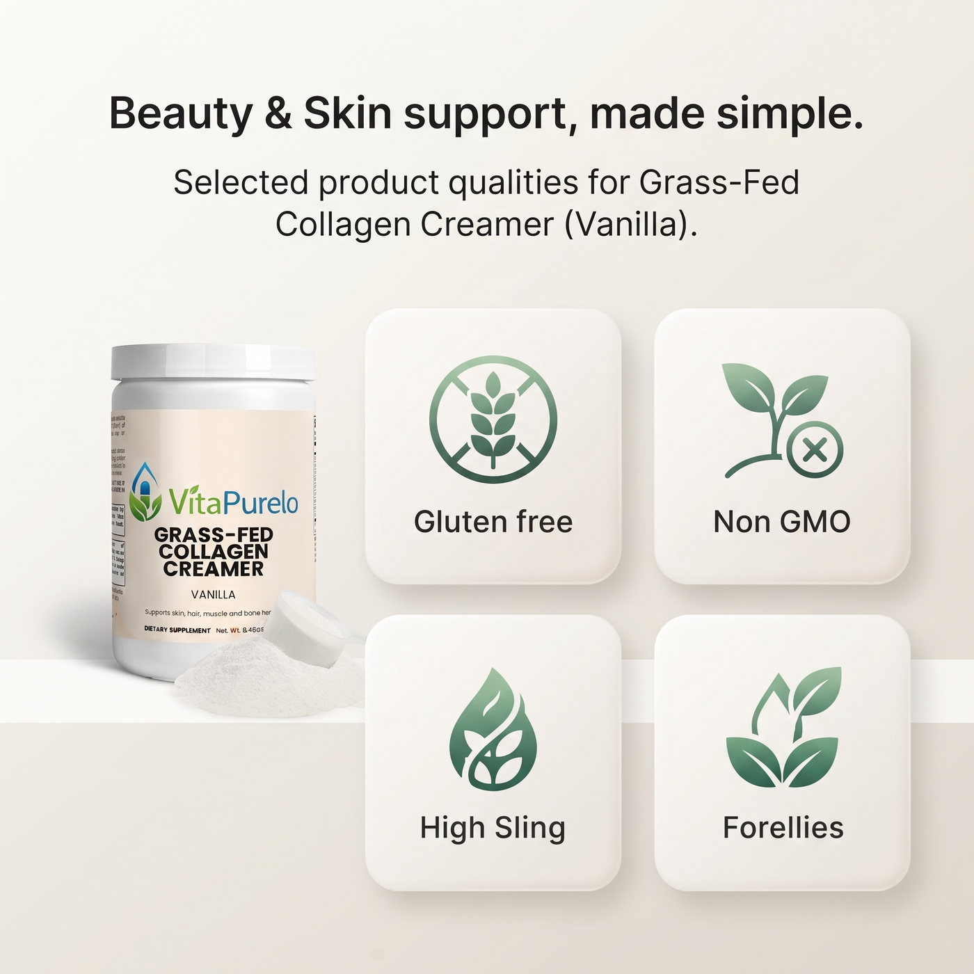 [UGC] Grass-Fed Collagen Creamer (Vanilla) — Icons / Badges