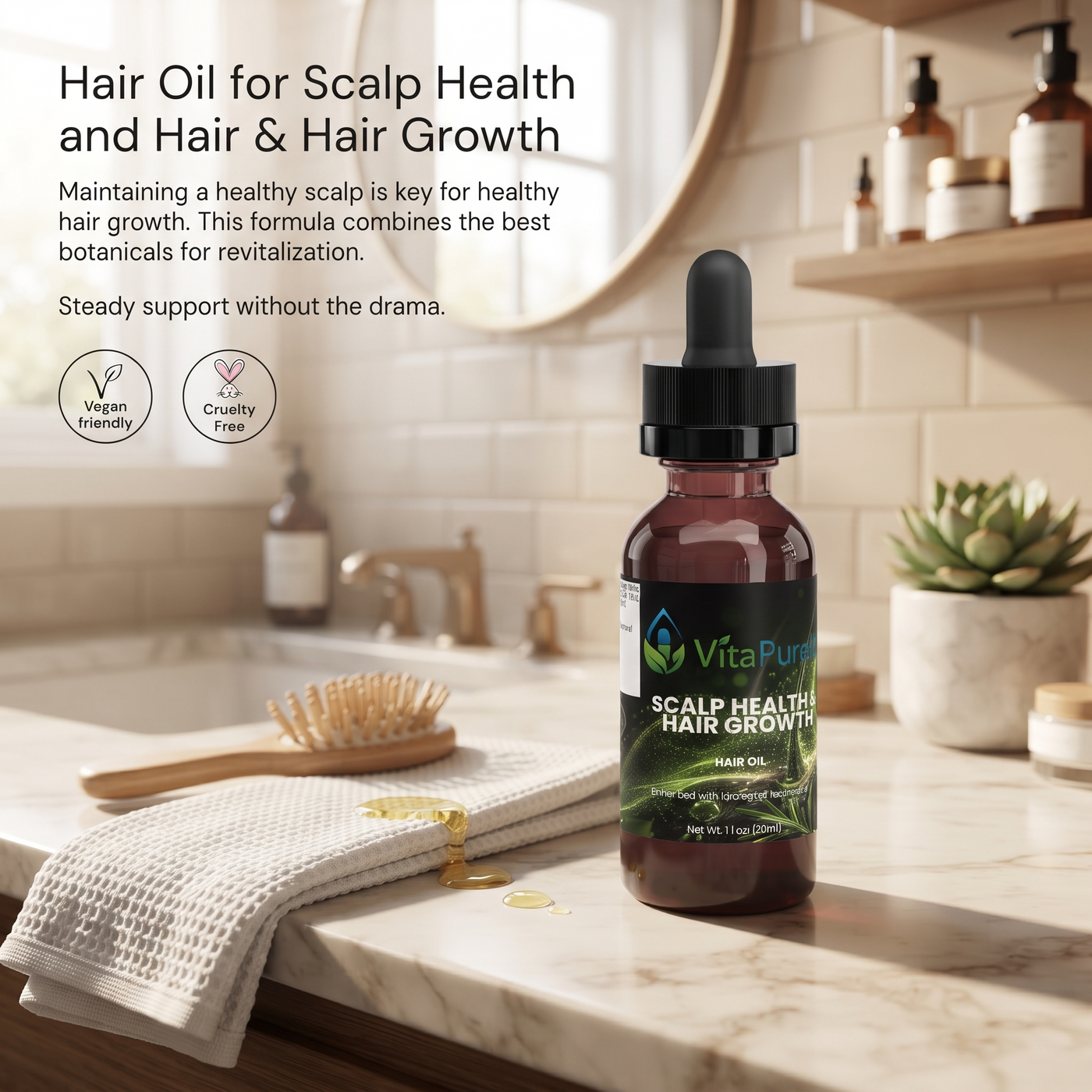 [UGC] Hair Oil for Scalp Health and Hair Growth — Product + Context