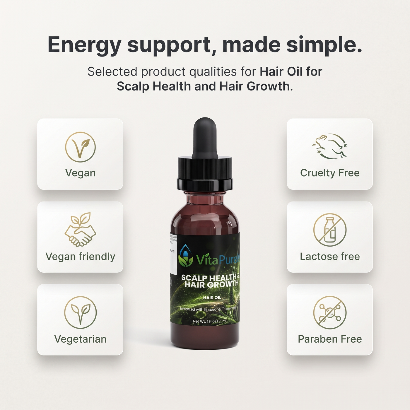 [UGC] Hair Oil for Scalp Health and Hair Growth — Icons / Badges