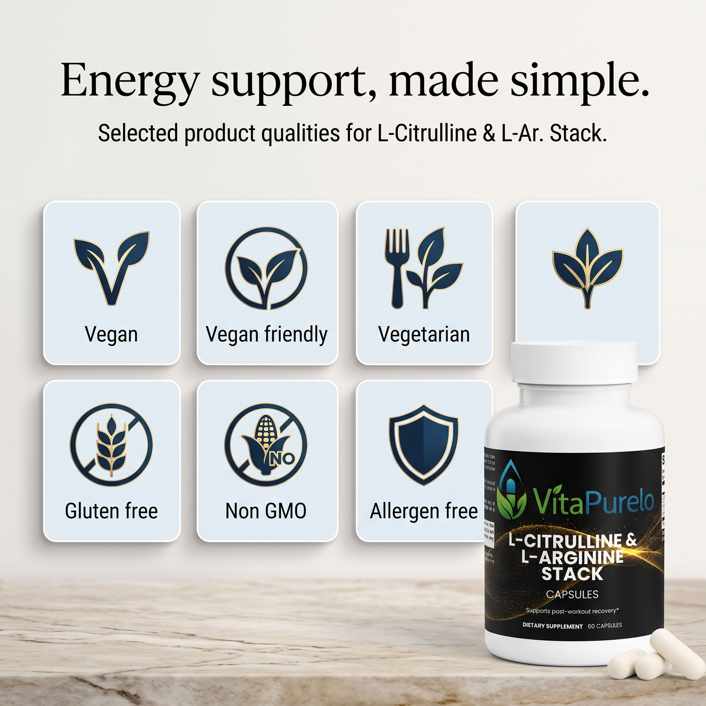 [UGC] L-Citrulline & L-Arginine Stack — Icons / Badges