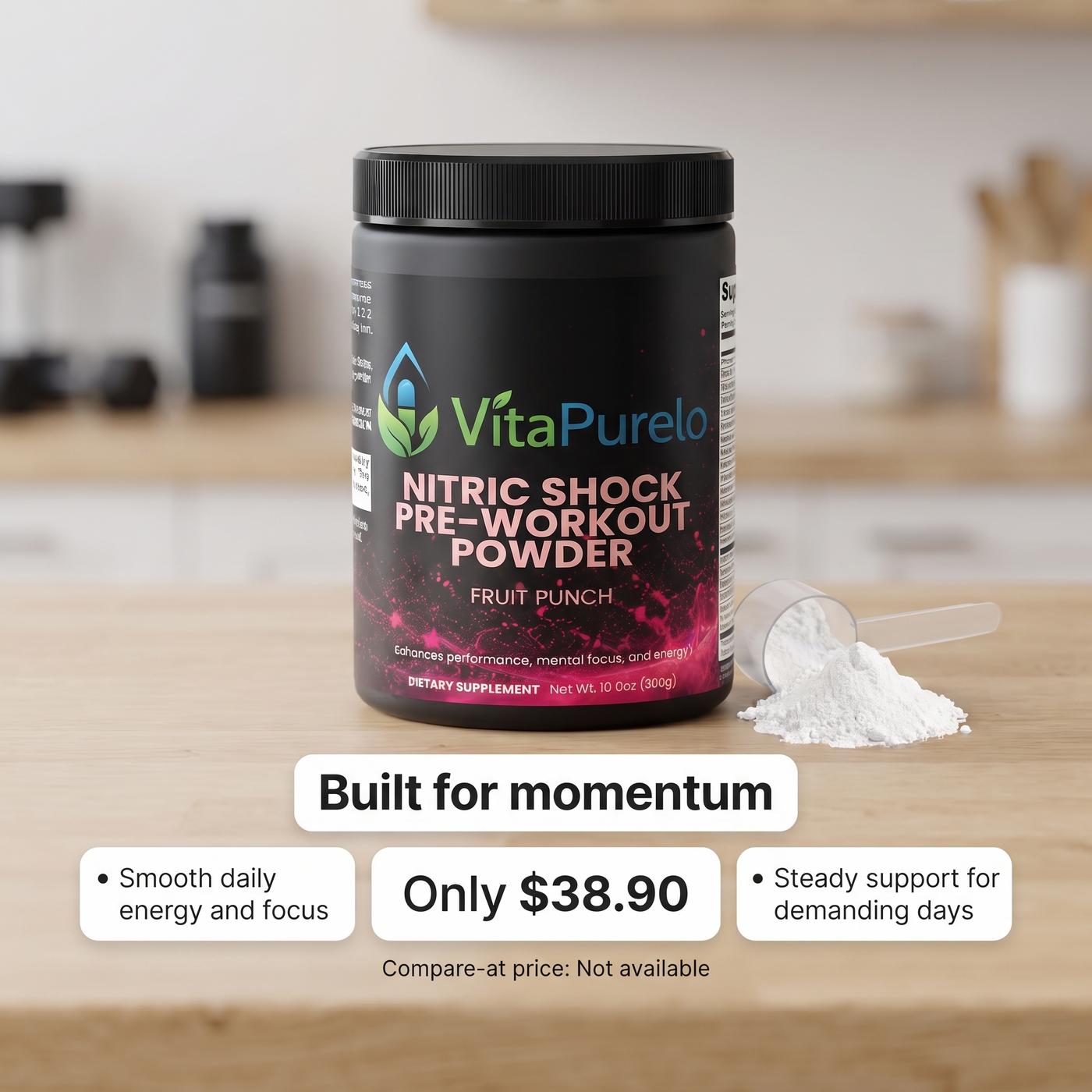 [UGC] Nitric Shock Pre-Workout Powder (Fruit Punch) — Value / Price