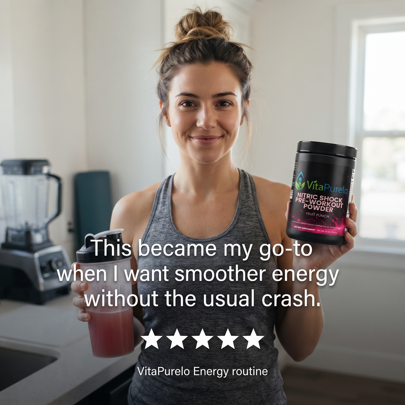 [UGC] Nitric Shock Pre-Workout Powder (Fruit Punch) — Testimonial / Review