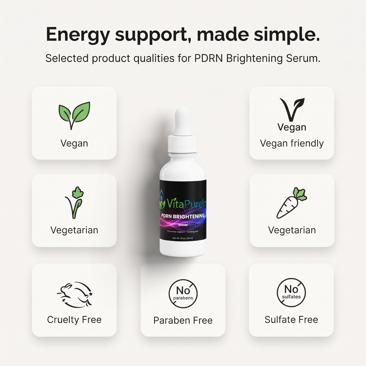 [UGC] PDRN Brightening Serum — Icons / Badges