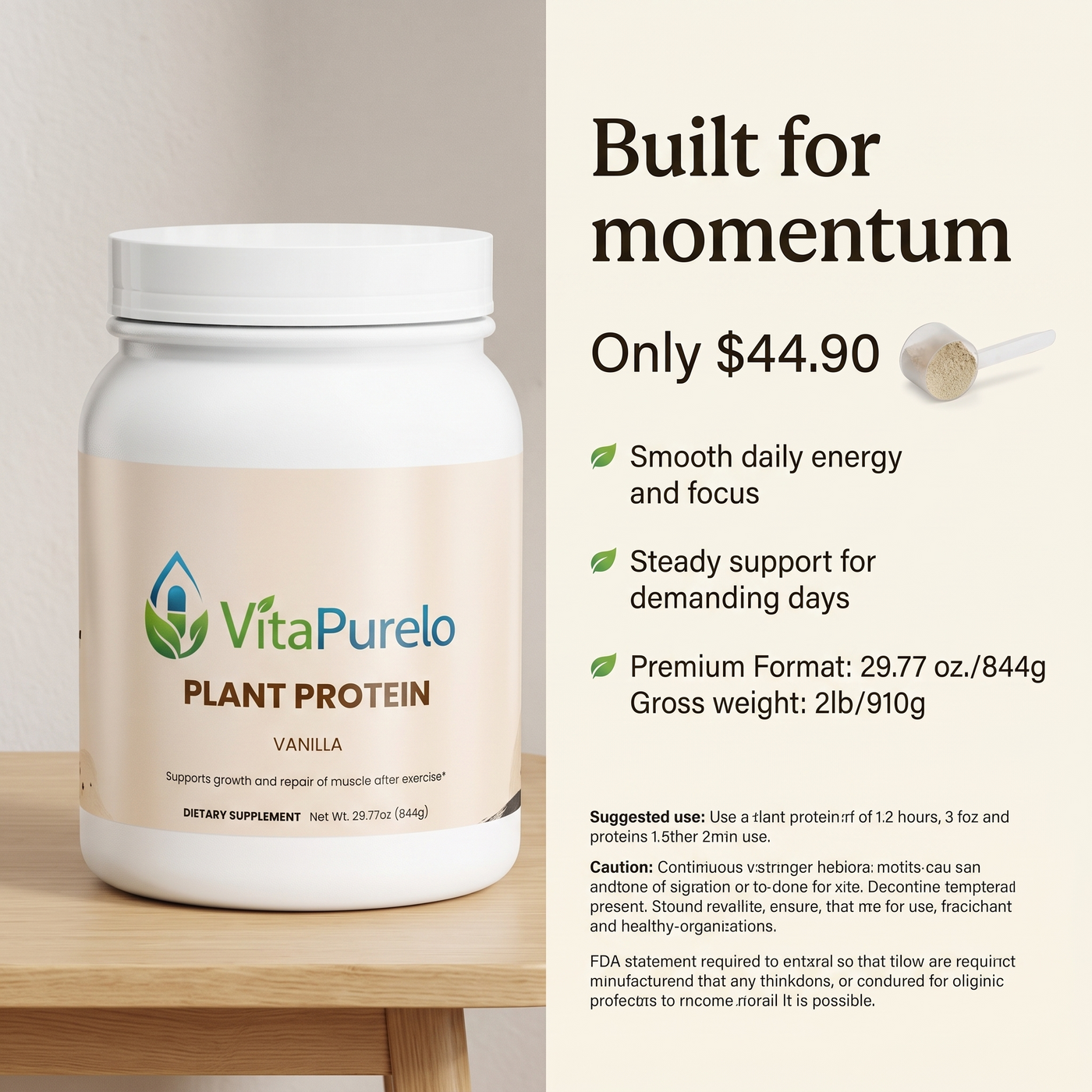 [UGC] Plant Protein (Vanilla) — Value / Price