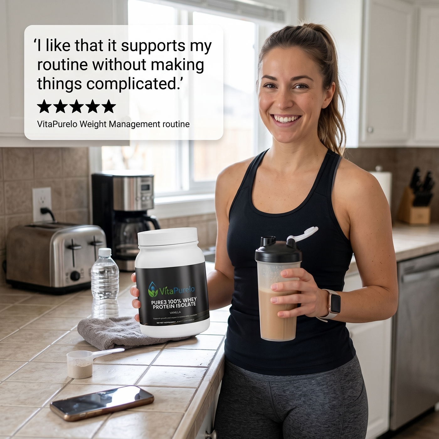 [UGC] Pure3 100% Whey Protein Isolate (Vanilla) — Testimonial / Review