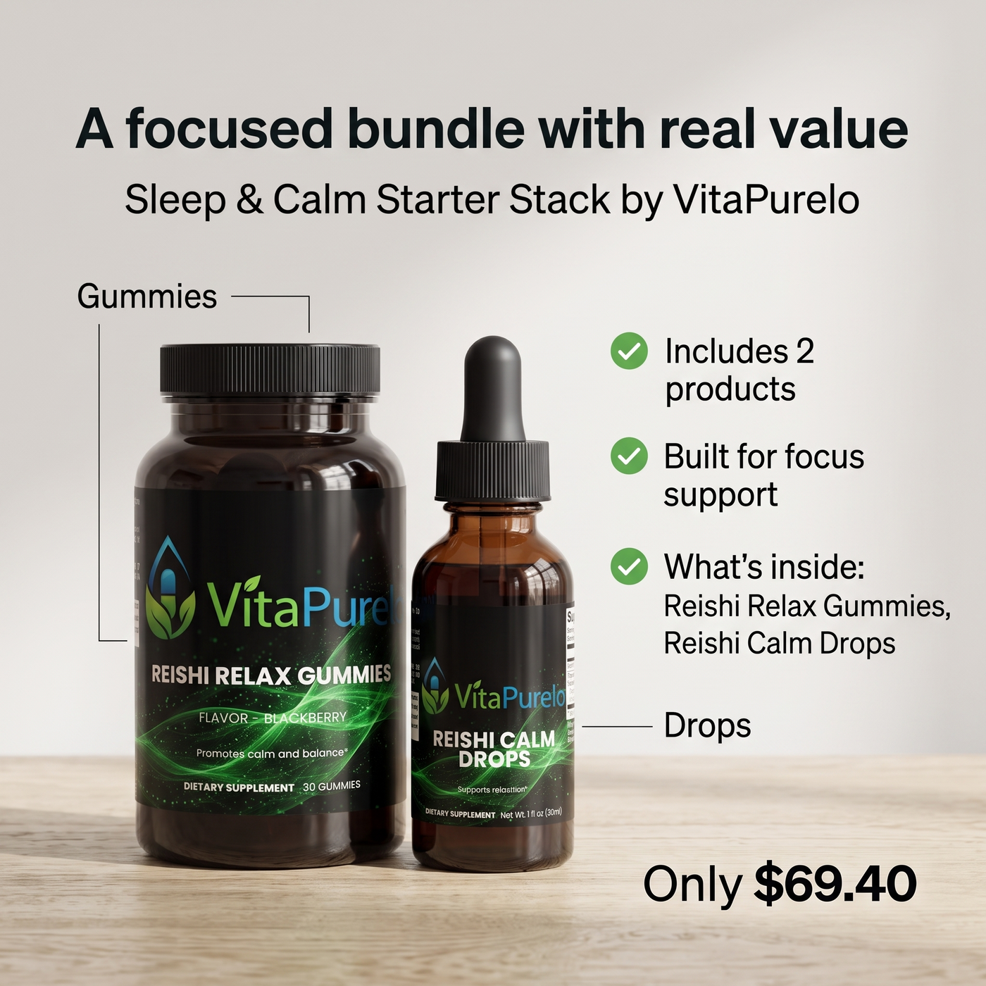 [UGC] Sleep & Calm Starter Stack — Bundle Value / Price